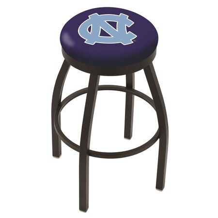 36 Blk Wrinkle North Carolina Swivel Bar Stool,Accent Ring